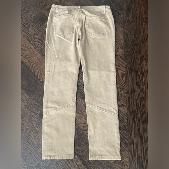 Free People tan trousers with black patches size 4 - Picture 2 of 6